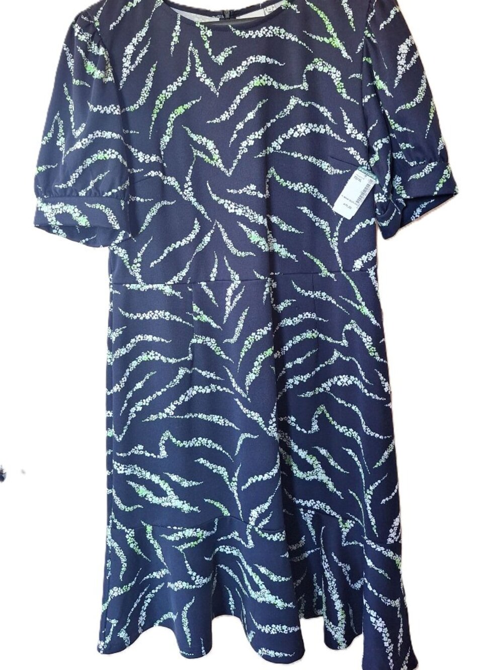 Ichi animal print / floral cocktail dress NWT